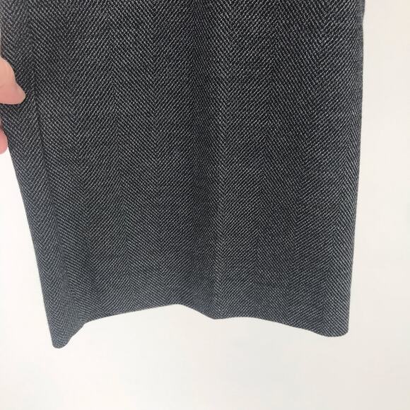 Ann Taylor Factory Pant Womens 10 Black White Flat Front Pockets Trouser - Picture 5 of 11